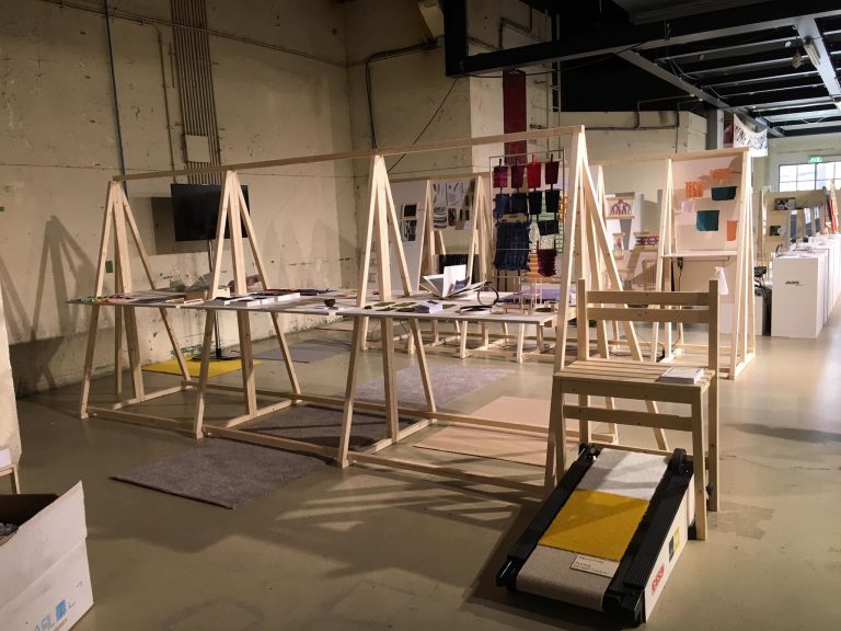 photo of the desso exhibition at dutch design week 2016, a rough concept presentation