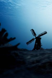 Deze fotoserie verbeeldt de visie en angsten van de fotograaf: Een wereld waarin koraal verbleekt, de zeespiegel stijgt en de oceaan onze wereld overspoelt. Wat als onze toekomst in de diepte van de zee verdwijnt? Deze beelden nodigen uit tot reflectie op onze relatie met de oceaan en de dringende noodzaak tot actie.